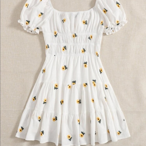 Embroidered Sunflower Dress - Picture 2 of 14